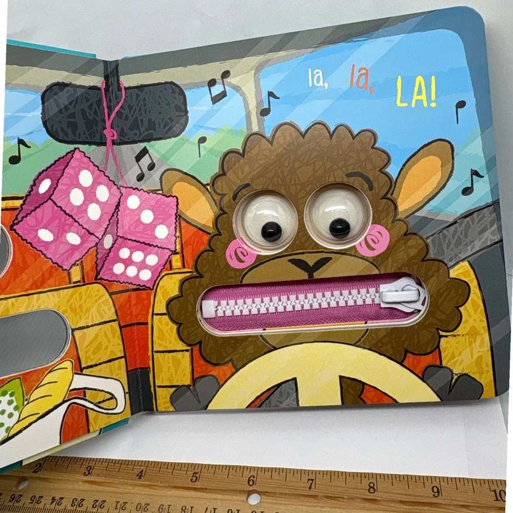 La La Llama! Wobbly Eye Zipper Board Book for Toddlers and Young‎ Children